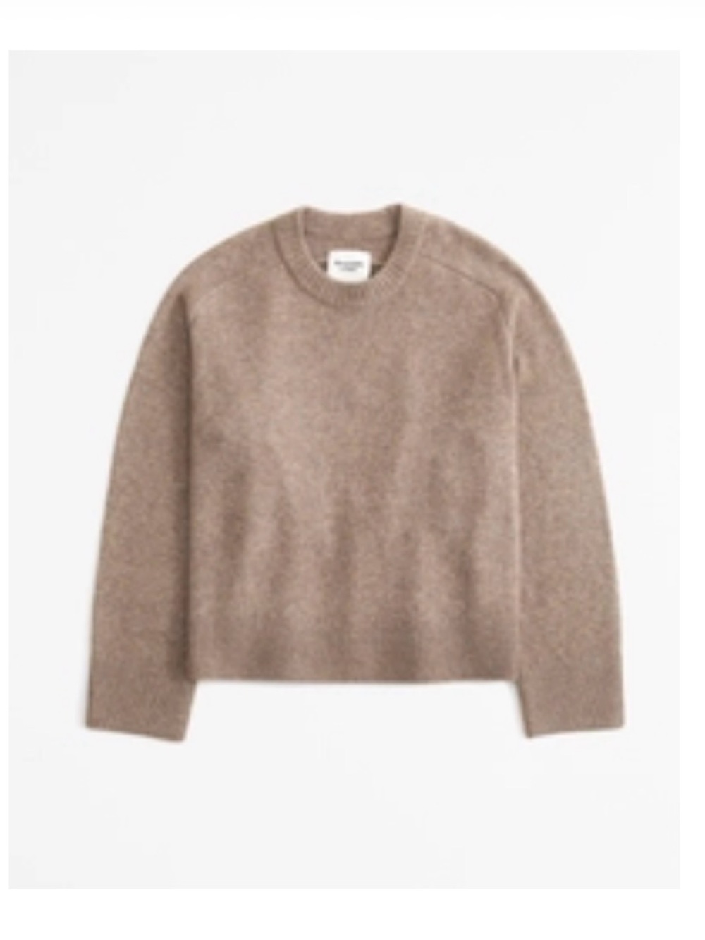 The A&F Madeline Crew Sweater in Brown Size Medium